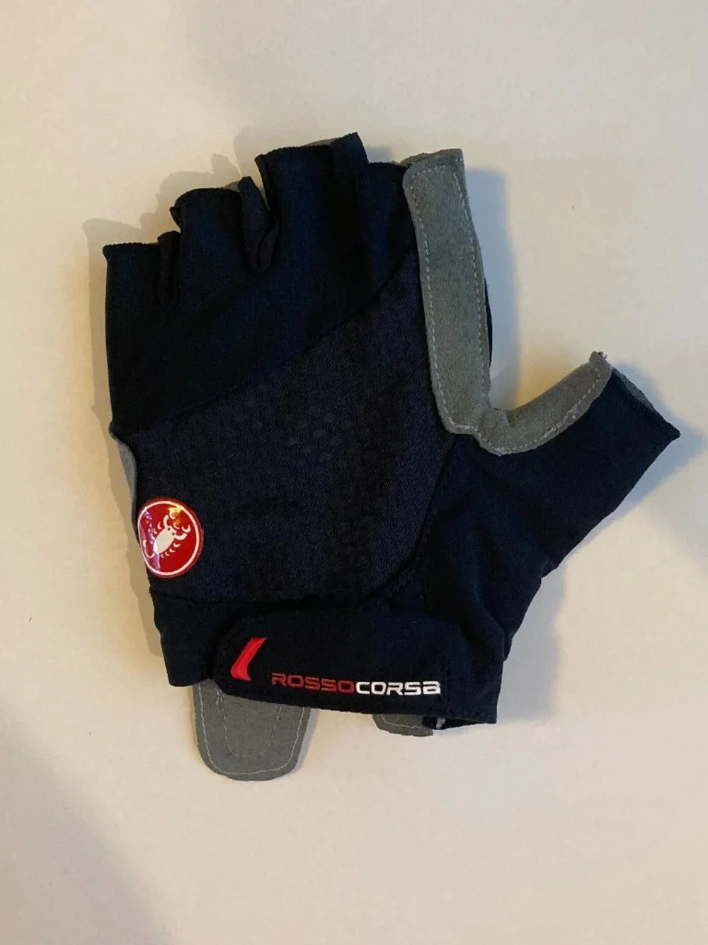 Castelli Rosso Corsa Women's Black Fingerless Cycling Gloves